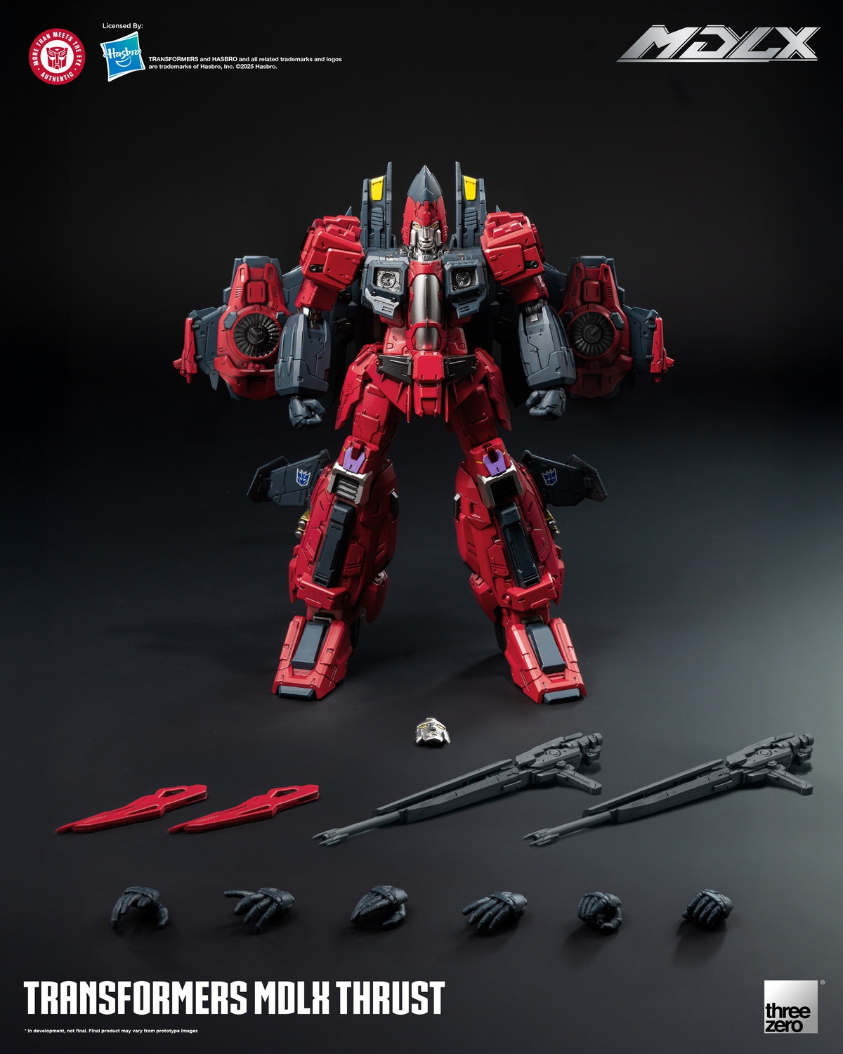 予約 Threezero  MDLX Transformers Thrust 1/6  アクションフィギュア 3Z08890W0