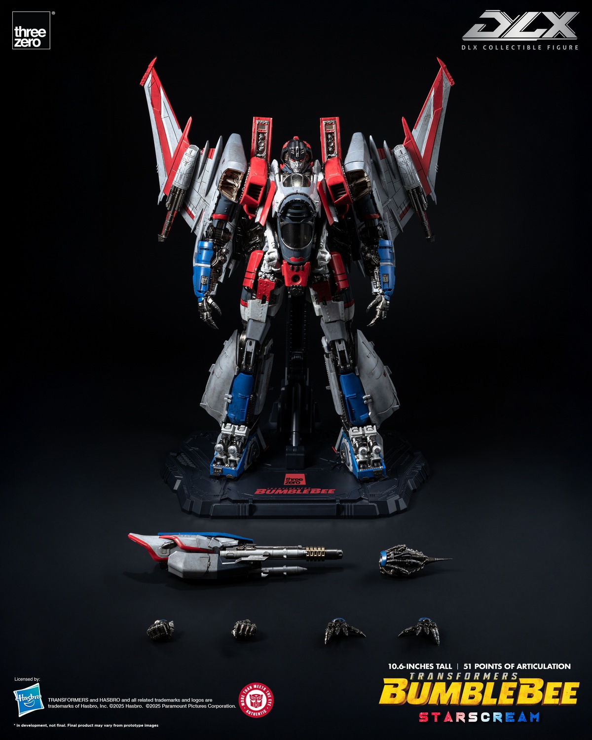 予約 Threezero  DLX Transformers: Bumblebee Starscream  1/6  アクションフィギュア 3Z09430W0