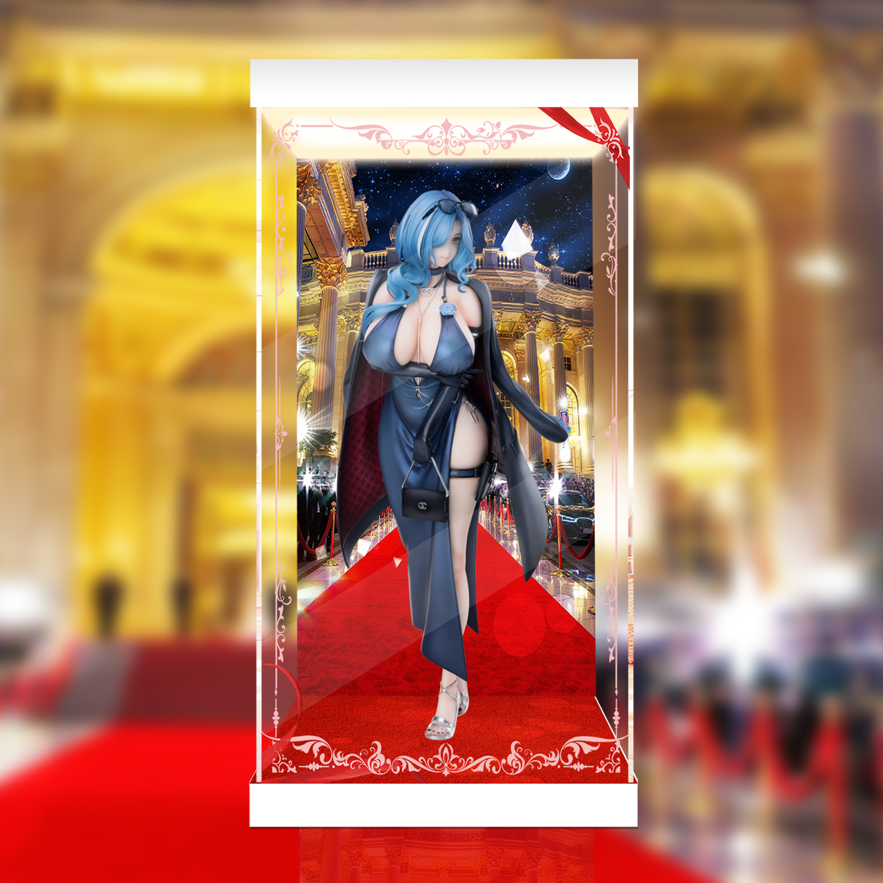 予約 咔哇文创/Kawa design ドールズフロントライン2 ヘレン星夜のワルツver. 1/6 フィギュア 専用 展示ケース ZSH351121K