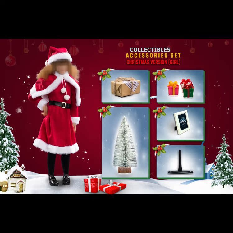 Star Ace Toys  Christmas Series Accessories Set for Girl 1/6  アクションフィギュア  XM0005 素体なし 頭彫りなし