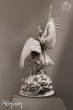 画像3: InfinityStudios 置物 女神アテナ スタチュー フィギュア 塗装済み 完成品 白黒版 (3)