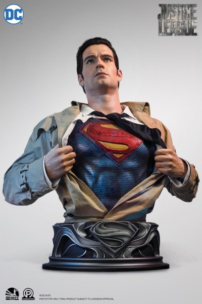 画像1:   Infinity Studios  スーパーマン ライフサイズ バスト スタチュー  (1)