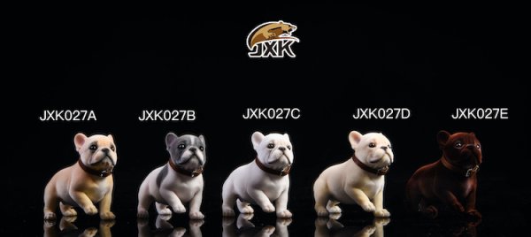 画像1: JxK.Studio 1/6 フレンチ・ブルドッグ  犬 5種 JXK028 フィギュア (1)