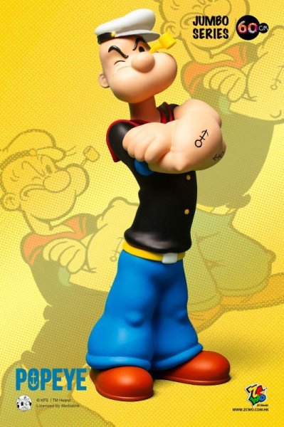 画像1: ZCWO Popeye  ポパイ 60cm  ビニール フィギュア (1)