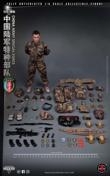 画像1: Soldier Story 1/6 中国人民解放軍 陸軍特殊部隊 アクションフィギュア SS119 (1)