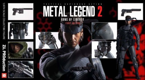 画像1: Zii.PROduction Metal  Legend Solid Snake 1/6 アクションフィギュア (1)