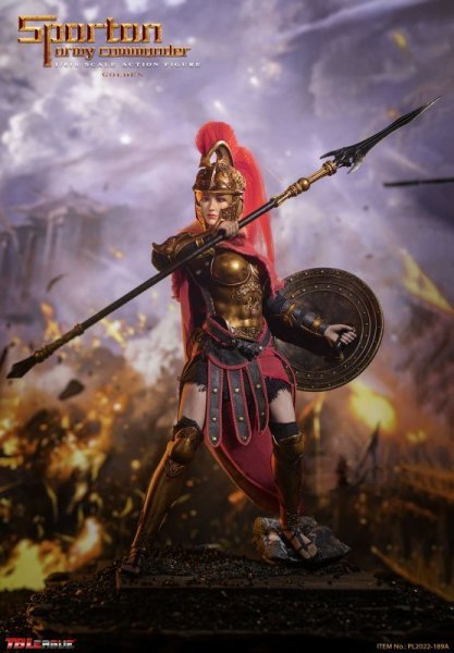 画像1:  TBLeague スパルタの勇士 Golden  Spartan Army Commander Golden 1/6 アクションフィギュア  PL2022-189A (1)