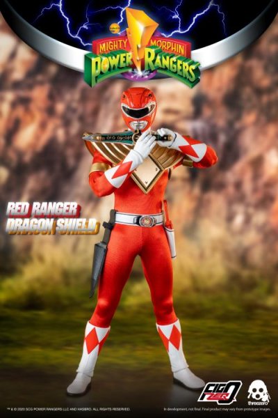 画像1: 予約 Threezero  Dragon Shield Red Ranger Mighty Morphin Power Rangers 1/6 アクションフィギュア 3Z03011W0 (1)