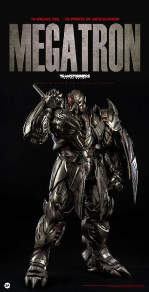 画像1: 予約 Threezero x 3A TOYS  Transformers：The Last Knight  Megatron   アクションフィギュア 3Z03830W0  DELUXE EDITION (1)
