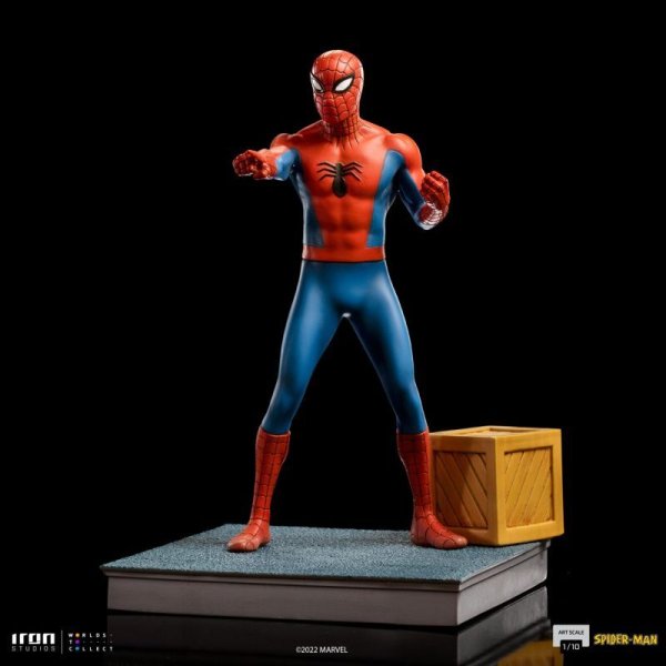画像1: 予約  Iron Studios    Spider-Man ‘60s Animated Series  1/10  フィギュア  MARCAS73522-10  Normal Edition (1)