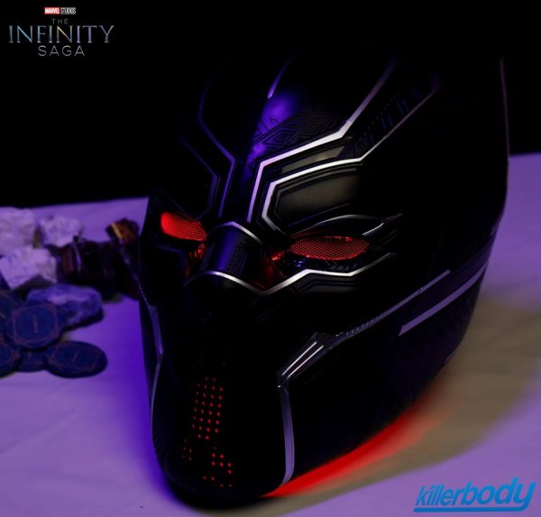 画像1:  Killerbody   Marvel   Black Panther  Helmet  + 胸像台座  1/1   MST6007 (1)