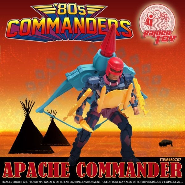 画像1: 予約 Ramen Toy  80s Commander  ZPACHE COMMANDER   アクションフィギュア  80C07 (1)