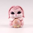 画像2: 予約 jindouyun x xianmaolijiang  十二支  雲兎のサツキ   ピンクウサギ  15cm  フィギュア  Pink (2)
