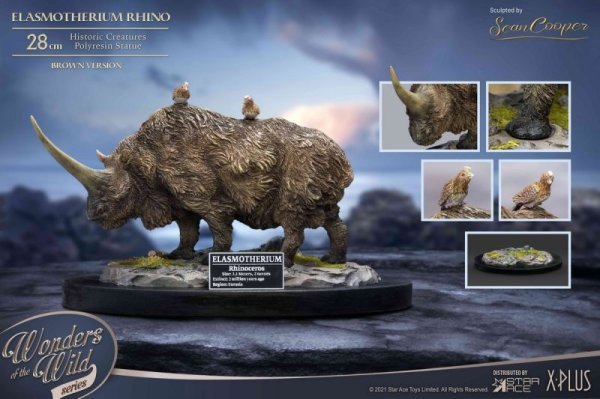 画像1: 予約 STAR ACE Toys   Wonders of the Wild   Elasmotherium Rhino   28cm   スタチュー   SA5019  Brown Ver  (1)