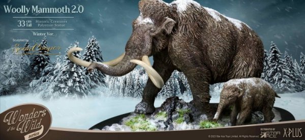 画像1: 予約 STAR ACE Toys   Woolly Mammoth 2.0 ( Winter ver. )  33cm  スタチュー   SA5031 (1)