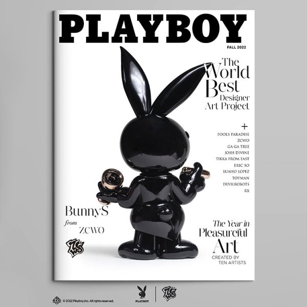 画像1: ZCWO x Playboy #4 BunnyS BLACK  45cm フィギュア  ZC462 (1)