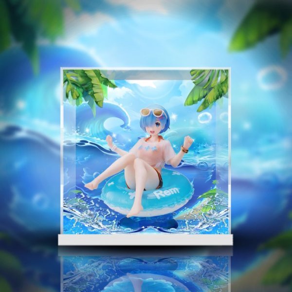 画像1: TAITO Aqua Float Girls Re:ゼロから始める異世界生活 レム 水着Ver. 専用 展示ケース (1)