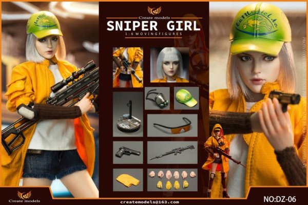 画像1: 予約 Createmodels   Sniper Girl-Lan   1/6   アクションフィギュア  DZ-06 (1)