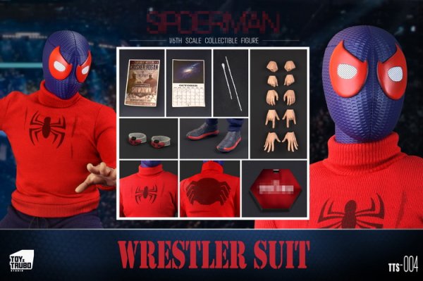 画像1:   ToyzTruboStudio      WRESTLER SUIT  Spider-Man   スパイダーマン   1/6   アクションフィギュア  tts-004 (1)