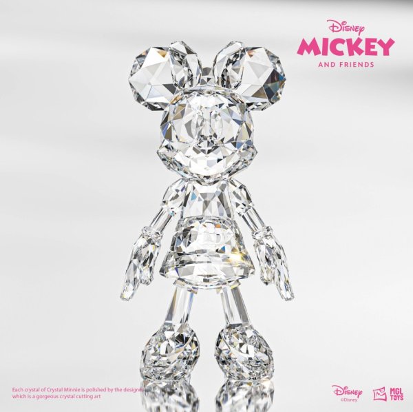 画像1: 予約  MGLTOYS    クリスタルミッキー  Mickey  25cm  スタチュー (1)