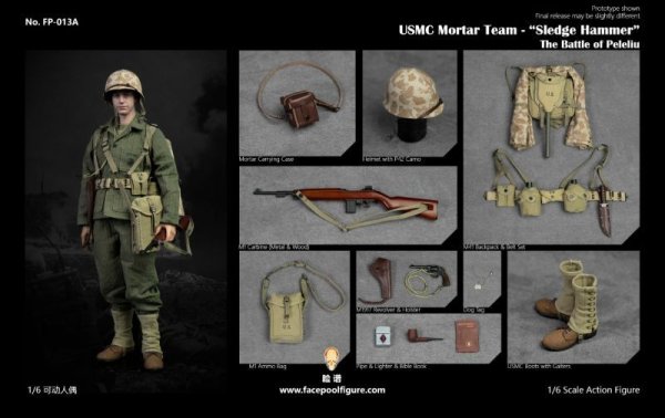 画像1: 予約 facepoolfigure  USMC Mortar Team - “Sledge Hammer”   1/6   アクションフィギュア   FP013A    NORMAL Ver (1)
