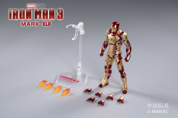 画像1: 予約 中动玩具    Iron Man / アイアンマン  MARK XLII     K42     1/10  アクションフィギュア  1907-42 (1)