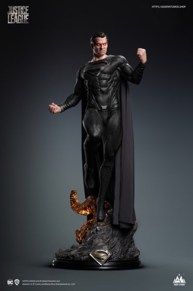 画像1: 予約 Queen Studios     Superman (Black Suit)  スーパーマン    1/3   スタチュー     NORMAL Ver (1)