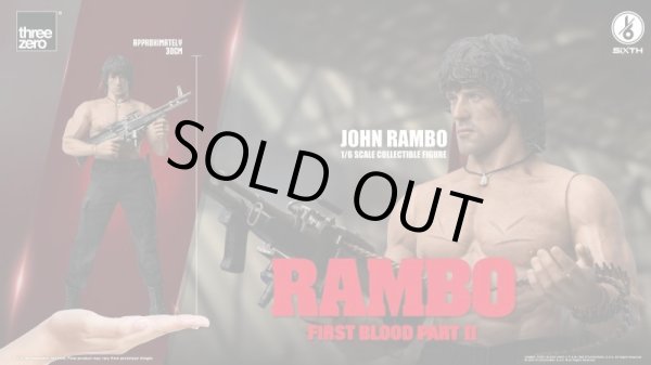 画像1: 予約 Threezero    First Blood Part II    RAMBO    1/6   アクションフィギュア  3Z03280W0 (1)