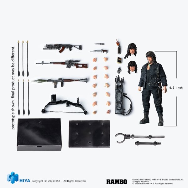 画像1: 予約 HIYA  First Blood Part  Rambo    1/12  アクションフィギュア  ESR0100 (1)