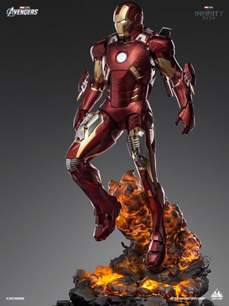 画像1: 予約 Queen Studios  Iron Man  アイアンマン  Mark VII   MK7   1/3   スタチュー      (1)