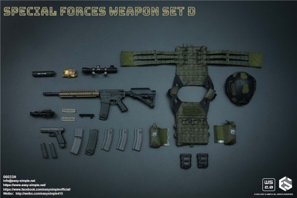 画像1: Easy&Simple  Special Forces Weapon Set D  1/6 06033H (1)