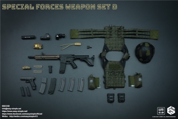 画像1: Easy&Simple  Special Forces Weapon Set D  1/6 06033D (1)