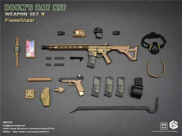 画像1: Easy&Simple  Doom's Day Kit Weapon Set V 1/6  06031A (1)