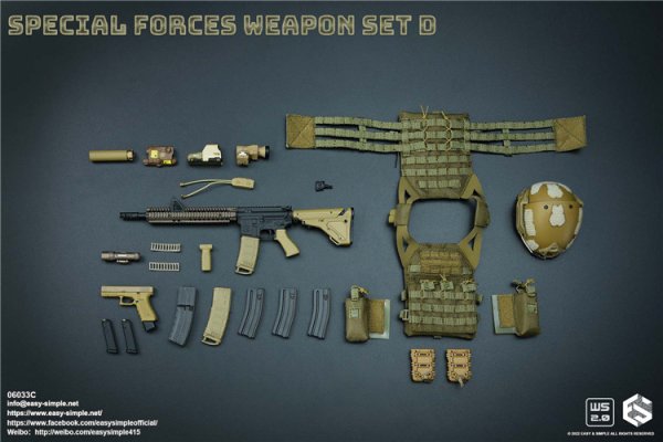 画像1: Easy&Simple  Special Forces Weapon Set D  1/6 06033C (1)
