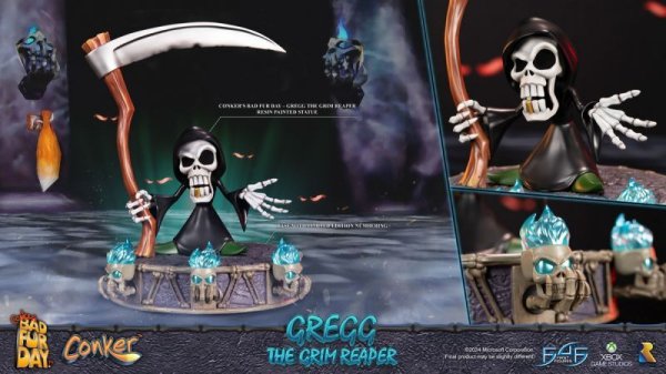 画像1: 予約 First 4 Figures  Conker's Bad Fur Day - Gregg the Grim Reaper   36.3cm スタチュー  CONGRST (1)