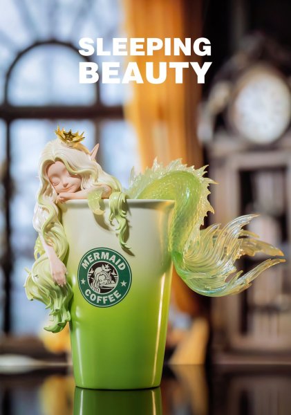 画像1: 予約 WeArtDoing  Coffee Girl - Colorful Mocha & Matcha Latte & Cold Brew Concentrate  16/25cm   フィギュア     (1)