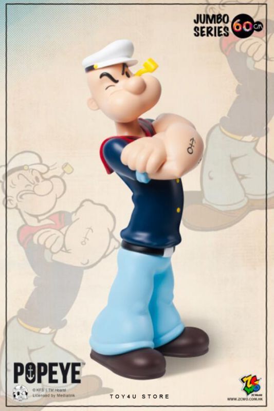 ZCWO Popeye ポパイ 60cm ビニール フィギュア ノスタルジック版