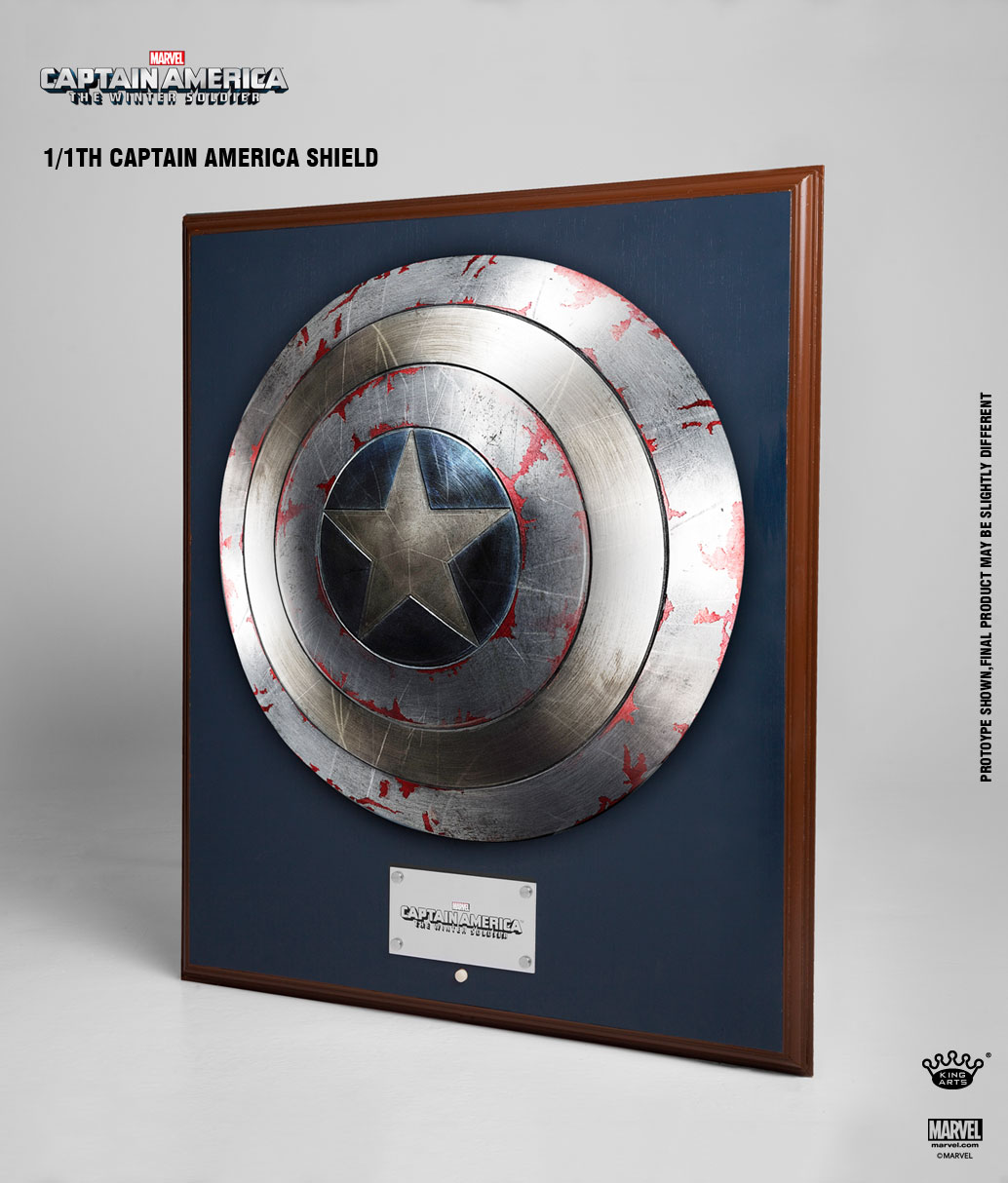 マーベル 10周年キャプテンアメリカ1:1 金属製シールド-