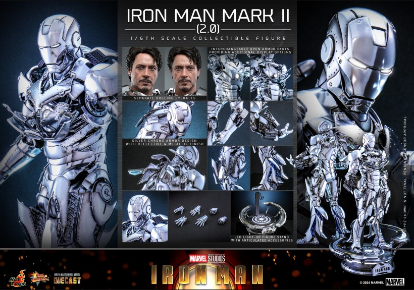 予約 ホットトイズ Iron Man アイアンマン Mark 2 (2.0) 1/6 フィギュア MMS733