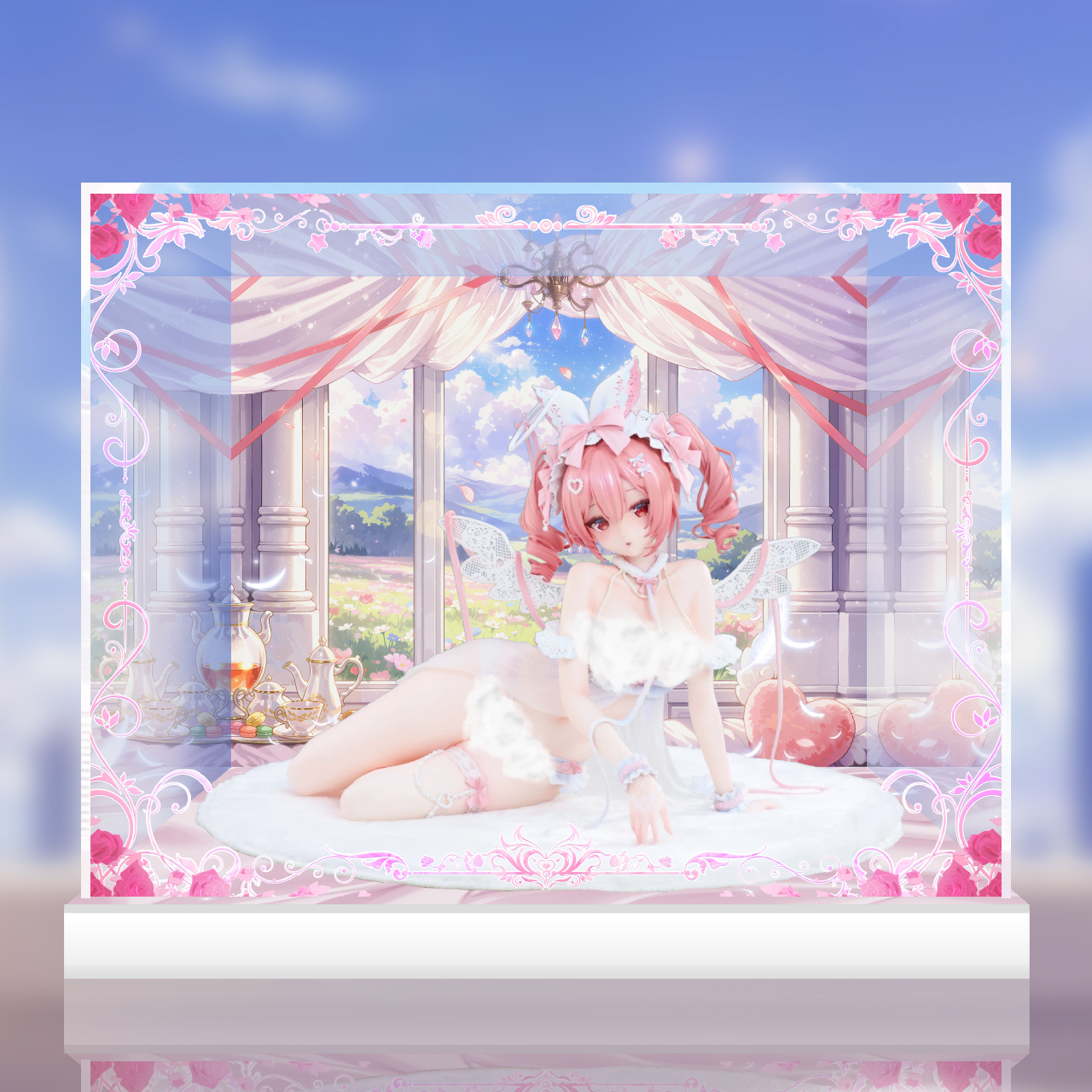 希少品 エスティローダー うさぎ　コンパクト キラキラ フィギュア専門店 -ソダチトイズ / 予約 SIKI ANIM 白うさぎ Rosu 天使