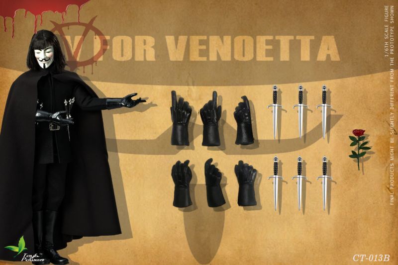 欠品あり）NECA V FOR VENDETTA V 青白く トーキング フィギュア （V 